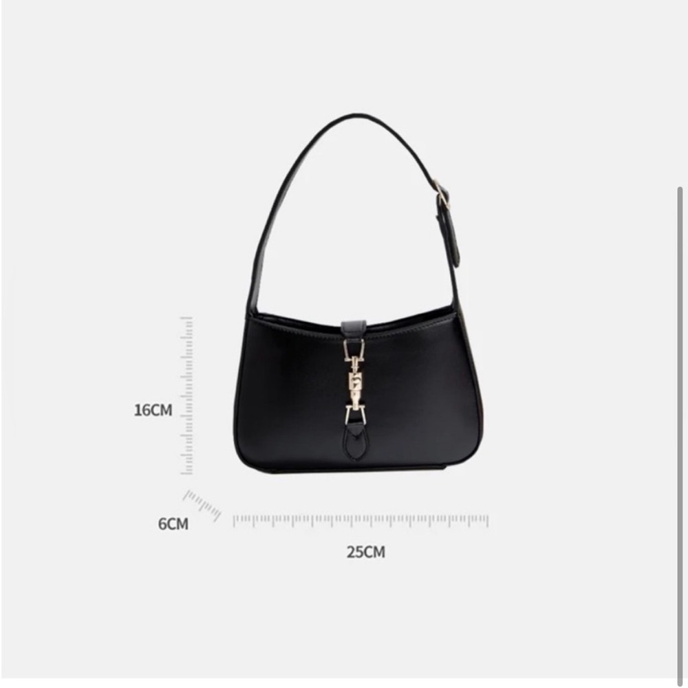 Elegant Black Shoulder Bag - Picture 2 of 3